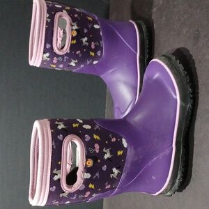 BOGS GIRLS GRASP PEGASUS WINTER WATERPROOF BOOTS Sz 13 TODDLER PRE-OWNED